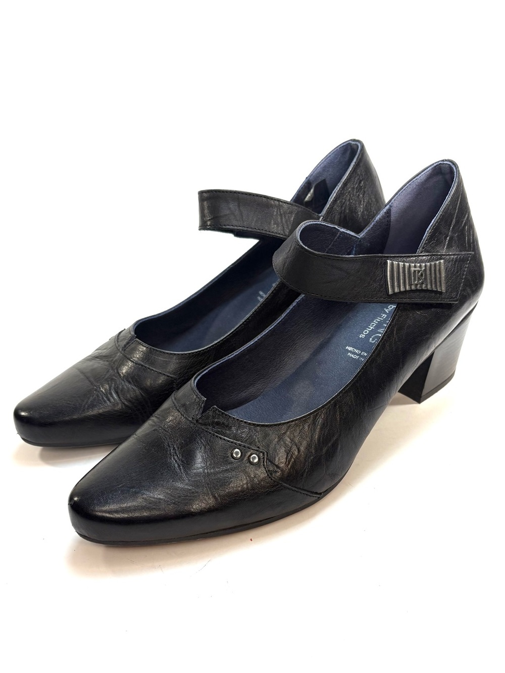 Dorking Black Leather Heeled Mary Jane | 41